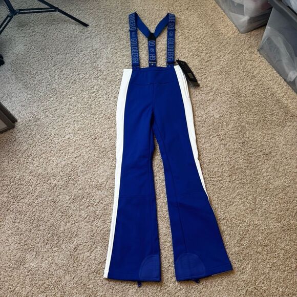 GOLDBERGH WOMEN'S HIGH END SALOPETTE SKI PANTS BIB DAZZLING BLUE NWT US 4 - Picture 9 of 10